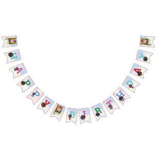 Bandeirinha Foto de Aniversário do 5 de Sereia Afro-Americano