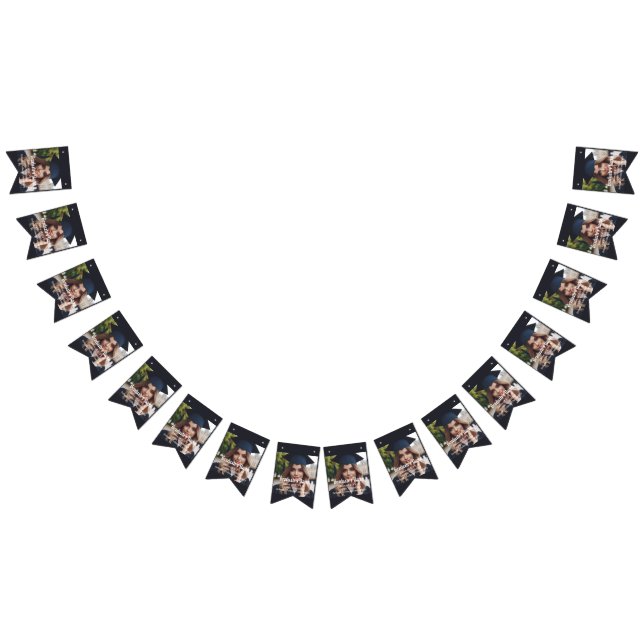 Bandeirinha Foto de Formando Personalizada, Nome, Classe de Gr (Todos)