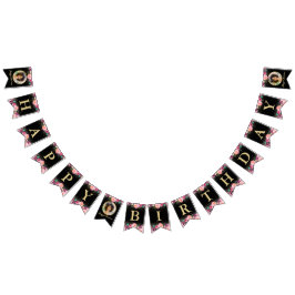 Bandeirinha Foto personalizada, cor-de-rosa, Dourada,