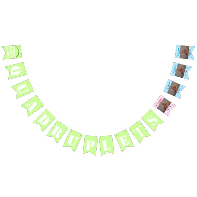 Bandeirinha Fotos das Estórias de Nascimento de Garota Quadrup (Todos)