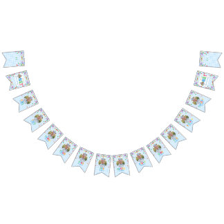 Bandeirinha Fun to Be One Photo First Birthday bunting banner