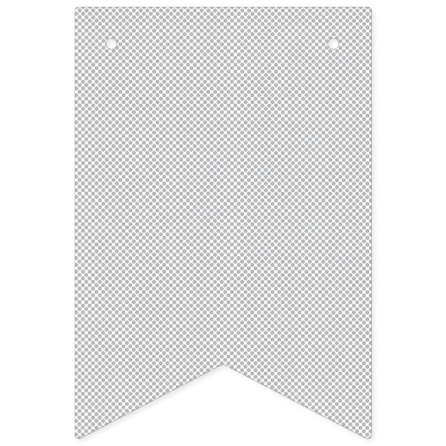 Bandeirinha Fundo de Sinal de Evento Moderno com Bolinhas Cinz (Primeira Bandeira)