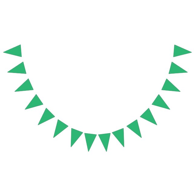 Bandeirinha Fundo Verde Rico – Visual Clássico e Minimalista (Todos)