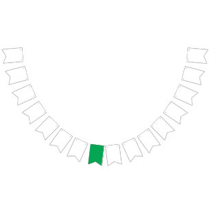 Bandeirinha Fundo Verde Sólido