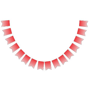 Bandeirinha fundo vermelho e branco com quadrados pequenos