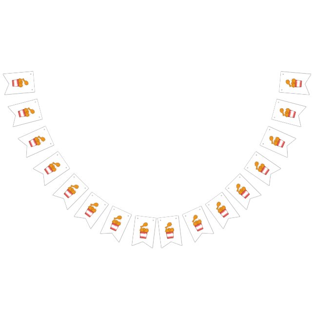 Bandeirinha Galinha Fritada Com Balde (Todos)