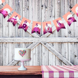 Bandeirinha Galinha rosa-branca do deserto ocidental em qualqu