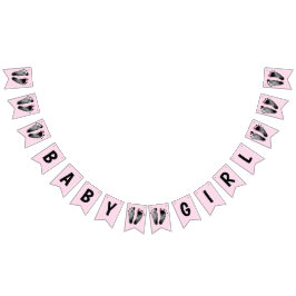 Bandeirinha Garota Chá com Pegadas