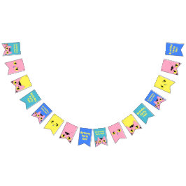 Bandeirinha Gatinho de Cartografia Rosa de Gato de alienígena