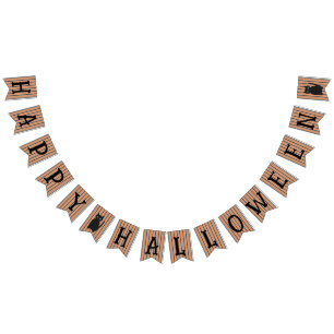 Bandeirinha Gatos Pretos do Halloween, Rico e divertidos