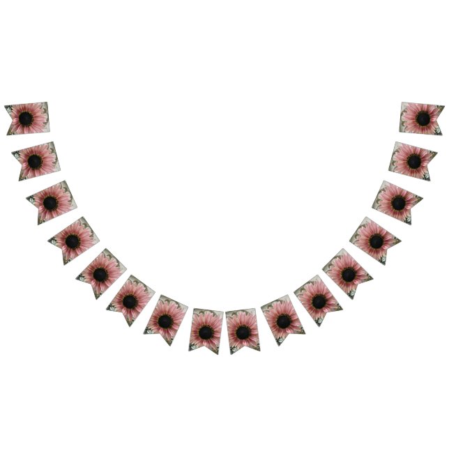 Bandeirinha Girassol Rosa Pálido (Todos)