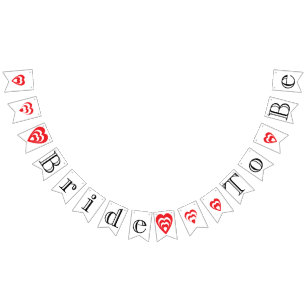 Bandeirinha GRADE A SER Chá de panela Decor: Preto, Branco, Ve