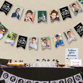 Bandeirinha Graduação 12 Fotografias Tipo Negrito Nome do Ano 