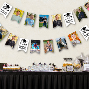 Bandeirinha Graduação 12 Fotos Classe Ano Parabéns Nome