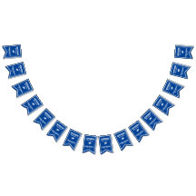 Graduação azul que Bunting o formando de | & a