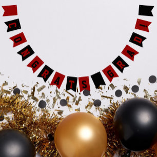 Bandeirinha Graduação de Cores na Escola Negra e Vermelha