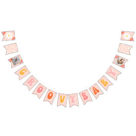 Bandeirinha Groovy Baby Bunting Banner | Faixa do Chá Groovy