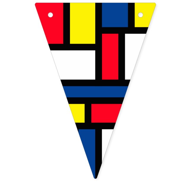 Bandeirinha Groovy Colorful Modern Style Abstrato Art (Primeira Bandeira)