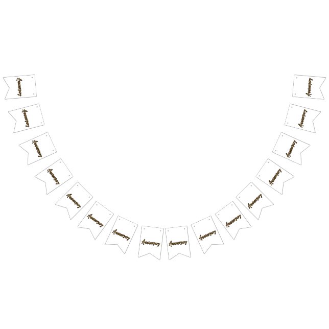 Bandeirinha Guarda-chuva de Aniversário de Bodas de Ouro (Todos)