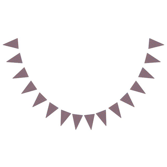 Bandeirinha Guingão azul & vermelho do aniversário do (Todos)