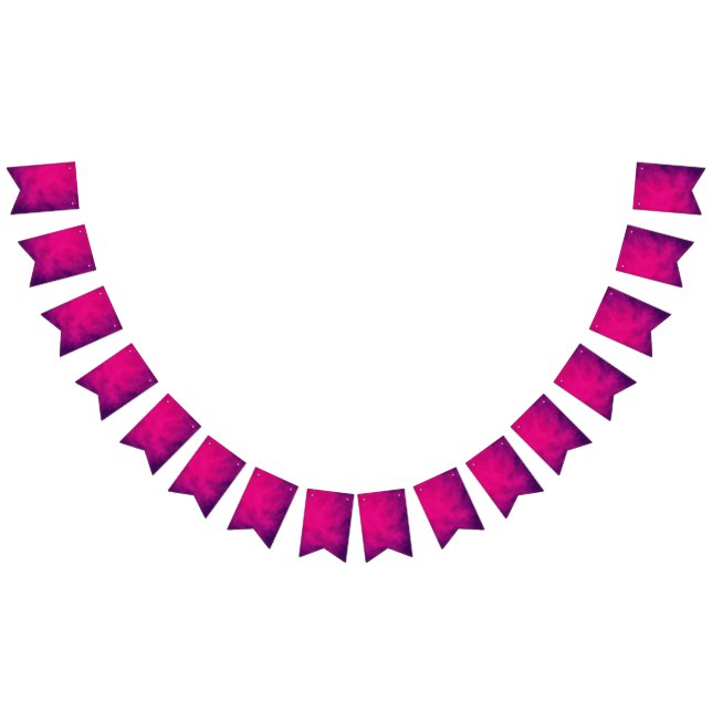 Bandeirinha Guirlanda de Bandeirolas de Festa Roxo Magenta – P (Todos)
