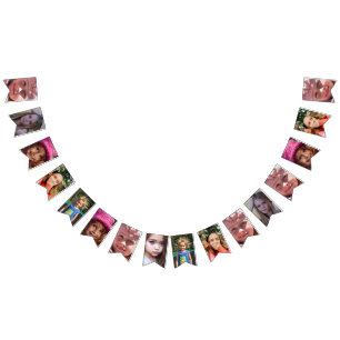 BANDEIRINHA GUIRLANDA DE FOTOS PERSONALIZADA PARA ANIVERSÁRIO