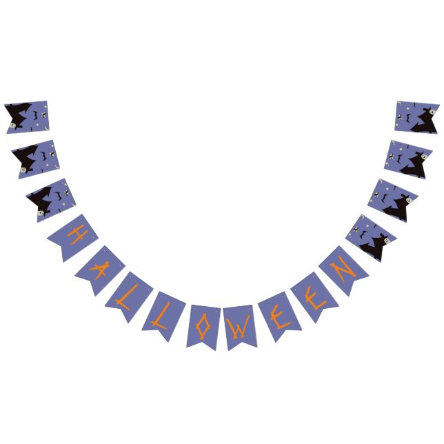 Bandeirinha Halloween Ghost e Bruxas (Todos)