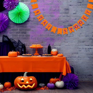 Bandeirinha Halloween Pumpkins