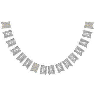 Bandeirinha Hanukkah Swallowtail Banner Simplesmente Elegante