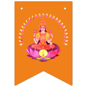 Bandeirinha Happy Diwali - Deepalavi Lakshmi Goddese 1