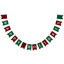 Bandeirinha Happy Holidays Banner