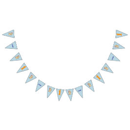 Bandeirinha Happy Puppy, Boy, Let's Pawty, 1st Birthday 