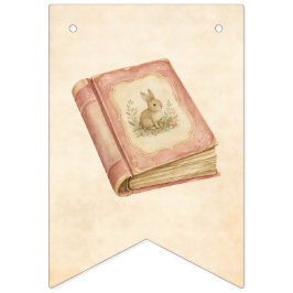 Bandeirinha História vintage para primeiro aniversário