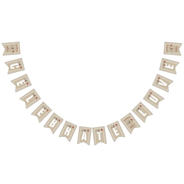 Bandeirinha Invernos Simples com Cardeal | Celebrar Amor (Todos)