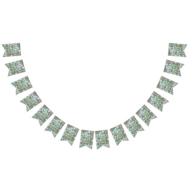 Bandeirinha Jardim de Rosas Rosa Casamento de Primavera (Todos)