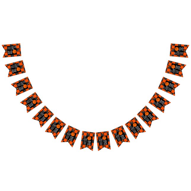 Bandeirinha Jogador de basquete Aniversário (Todos)