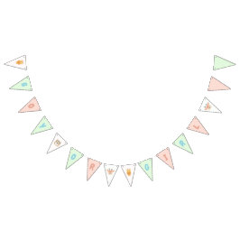 Bandeirinha Jungle Safari Gender Reveal Party bunting banner