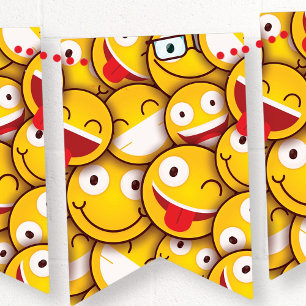 Bandeirinha Kawaii Cute Emoji Emoticon.