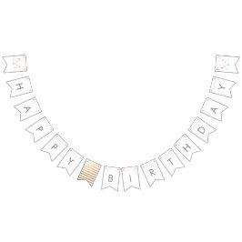 Bandeirinha Kitty Cat Feliz Aniversário