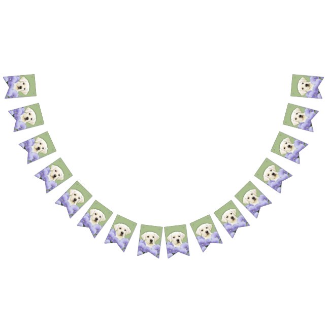 Bandeirinha Labrador Retriever Puppy Pintura Original (Todos)