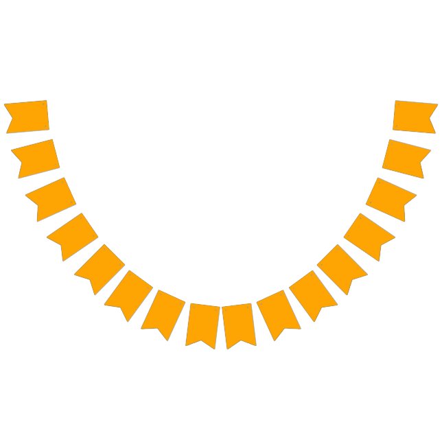 Bandeirinha Laranja Neon Cor Sólida | Clássico (Todos)