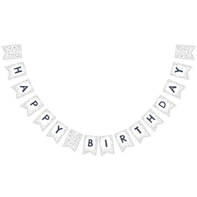 Bandeirinha Lars Confetti Watercolor Pontos de Bunting Flag (Todos)