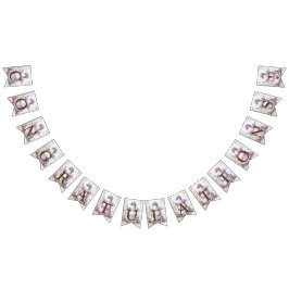 Bandeirinha Lavanda de Bolo de Festa de Boas-Vindas