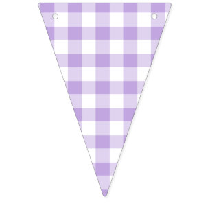 Bandeirinha Lavanda Suave Clássica Gingham
