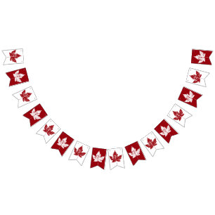 Bandeirinha Legal Canadá Bunting Banners Canadá Souvenir