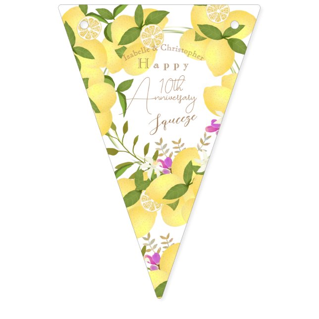 Bandeirinha Lemon Squeeze White (Primeira Bandeira)