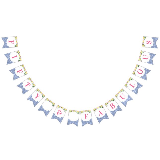 Bandeirinha Lemons Positano 50 e fabulosa 50ª Festa de anivers (Todos)