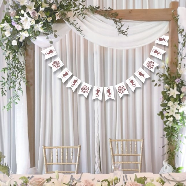 Bandeirinha Lésbicas Brides Regência Rosas Rosa (Criador carregado)