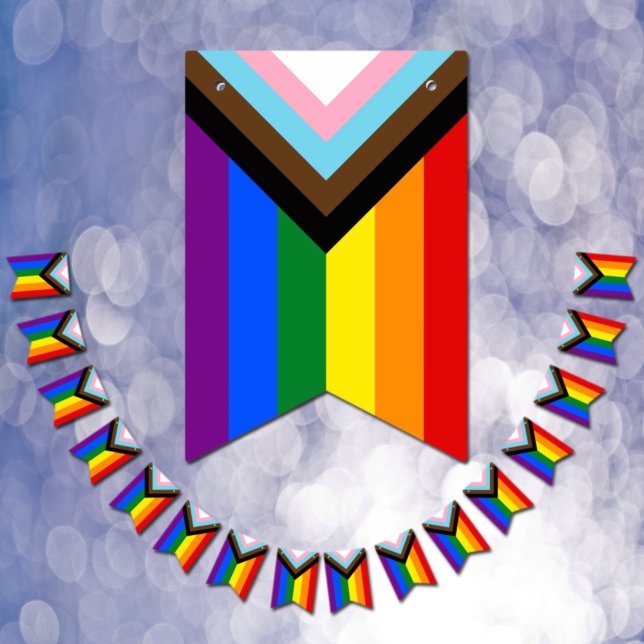 Bandeirinha LGBTQ & Pride - Sinalizadores de Bunting do Andame (Criador carregado)