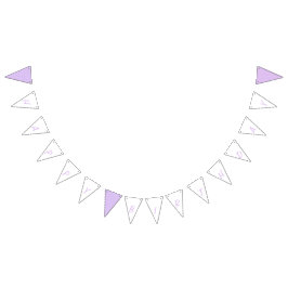 Bandeirinha Lilac Blossom Happy Birthday Bunting Flags